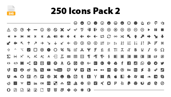 Vector Icons Pack 2