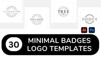 30 Minimal Badges