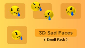 Sad 3D Emoji