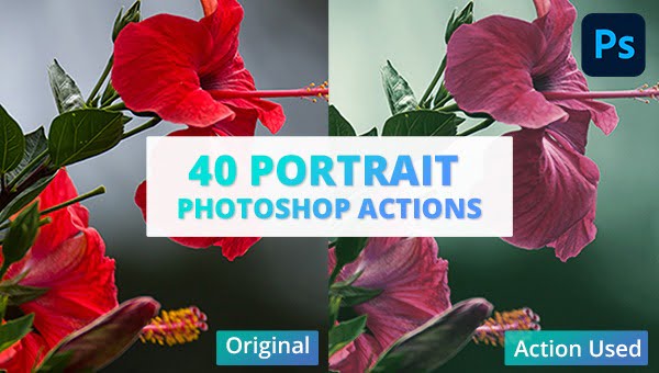 40 Potrait Photoshop Actions