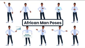 African Man Poses