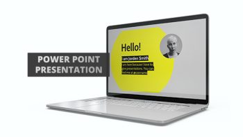 Basic Black & Yellow Design PowerPoint Template