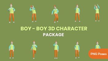 Boy  3D  Character Animation Package
