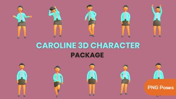 Caroline  3D  Character Animation Package