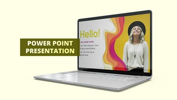 Colourful Abstract Background Design PowerPoint Template