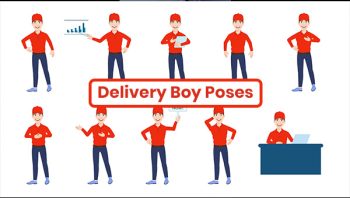 Delivery Boy Poses