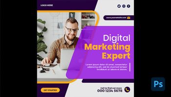 Digital Marketing Square Template