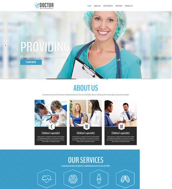 Doctor 1 Website & Landing Page Template