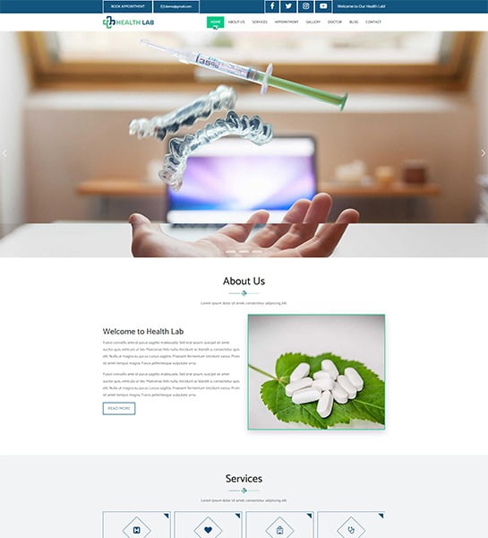 Doctor 2 Website & Landing Page Template