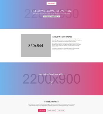 Event Website & Landing Page Template