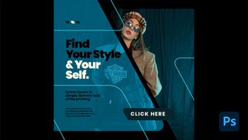 Fashion Model Photoshop Template