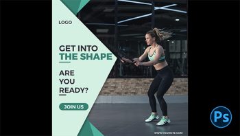 Fitness Photoshop Template
