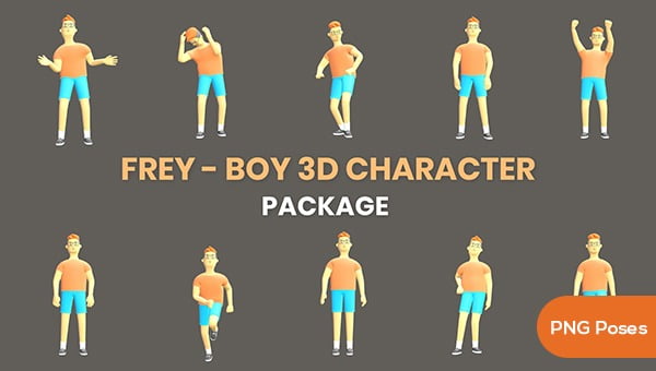 Frey Boy  3D  Character Animation Package