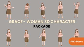 Grace Woman  3D  Character Animation Package