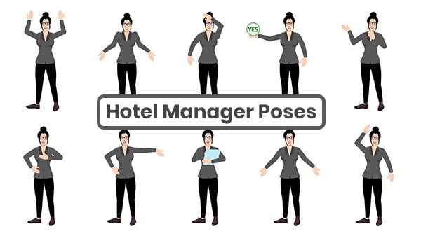 Hotel Manager Poses