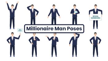 Millionaire Man Poses