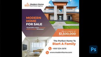 Modern Home Square Template