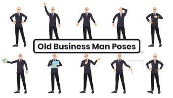 Old Business Man Poses