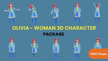 Olivia Woman  3D  Character Animation Package