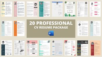 Professional Resume Pack 3