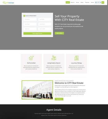 Real estate 1 Website & Landing Page Template