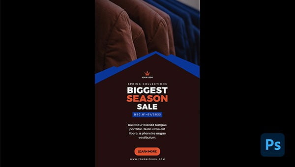 Season Sale Story Template