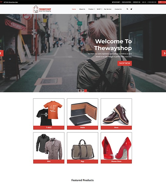 Shopping 1 Website & Landing Page Template