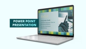 Square Pattern Design PowerPoint Template