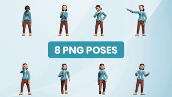 Vienna (Mother) 3D Character Poses