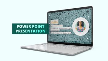 Water Droplet Design PowerPoint Template