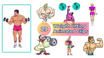 Weightlifting Animated clips Art