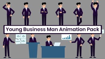 Young Businessman 2D Characters
