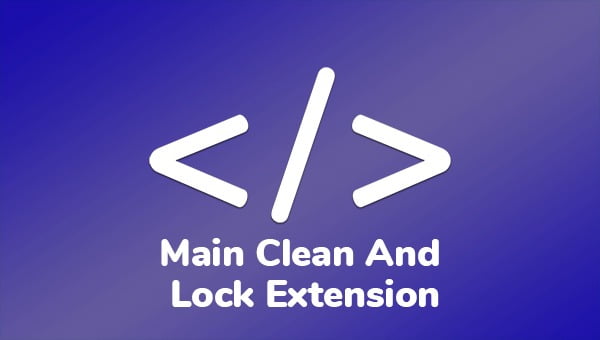 Main Clean and Lock Extension WP Pulgins