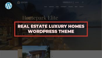 Real Estate Luxury Homes WordPress Theme