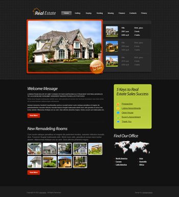 Real estate 2 Website & Landing Page Template