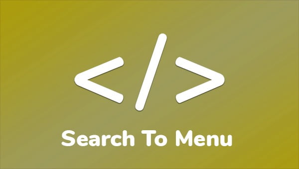 Search To Menu Plugin